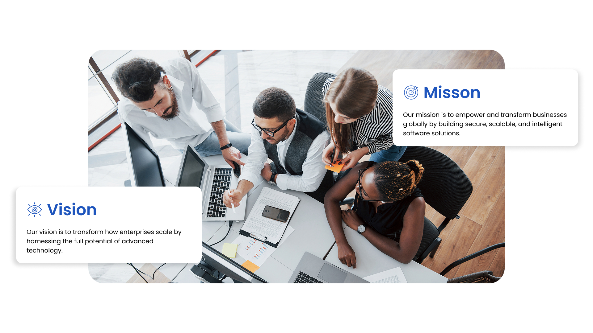 Software developers creating secure, scalable enterprise IT solutions for digital growth